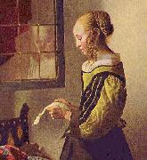 Johannes Vermeer Brieflesendes Madchen am offenen Fenster oil painting picture wholesale